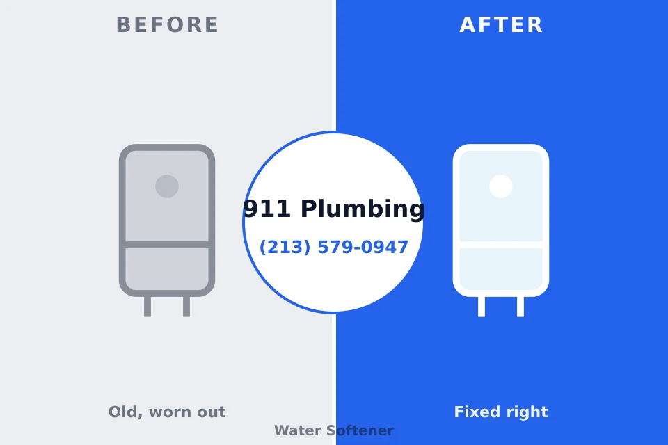 Before and after: plumbing company Bayou Country Club, LA
